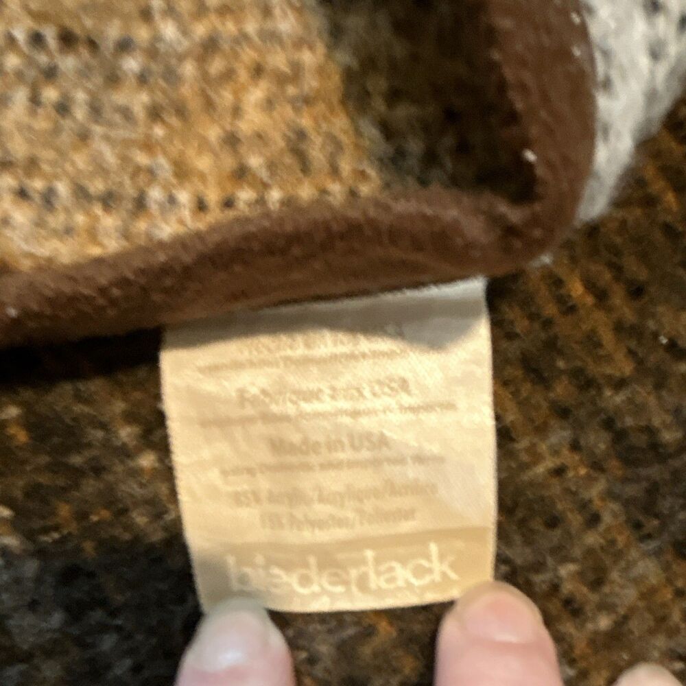 Vintage Biederlack James Hautman Deer Blanket Reversible Fleece Buck Cabin USA - Picture 7 of 10